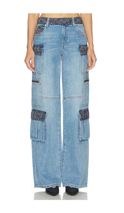 Alice + Olivia - Cay Baggy Denim Cargo