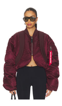 ALPHA INDUSTRIES - Ma-1 Knit Rib Flight Jacket