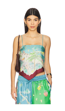 Alemais - Daria Silk Scarf Top