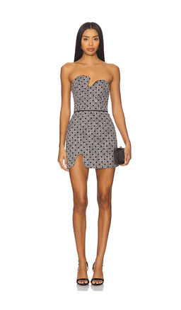 Amanda Uprichard - Puzzle Strapless Mini Dress
