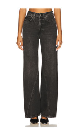 ANINE BING - Brie Wide Leg in Washed Black