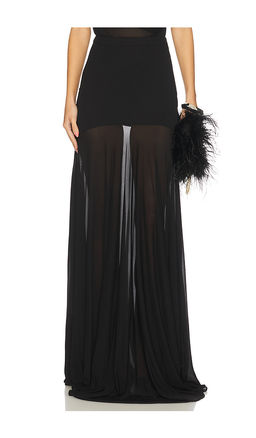 Atlein - Long Godet Skirt