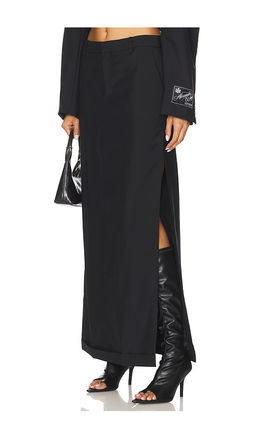 Alexander Wang - Mid Rise Tailored Maxi Skirt