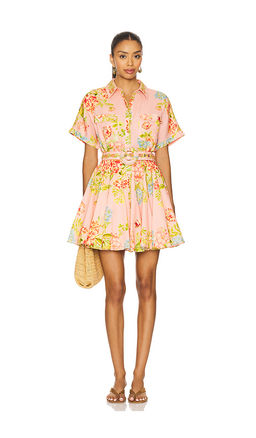 HEMANT AND NANDITA - Short Dress With Buckle Belt