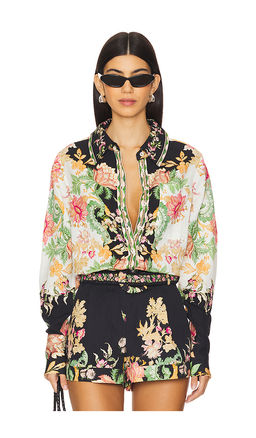 HEMANT AND NANDITA - Oversized Shirt With Hand Crafted Buttons