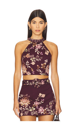 HEMANT AND NANDITA - Halter Neck Crop Top