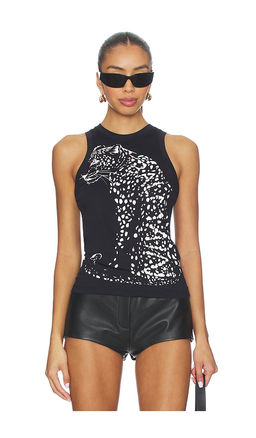 BALMAIN - Leopard Print Tank Top