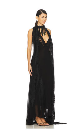 Blumarine - Embroidered Georgette Dress