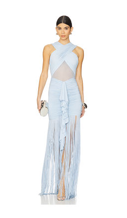 Bronx and Banco - Valeria Fringe Maxi Dress