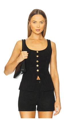 CAMI NYC - Nolan Suede Corset Top