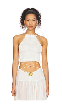 CINCIN - Spice Ruched Crop Top