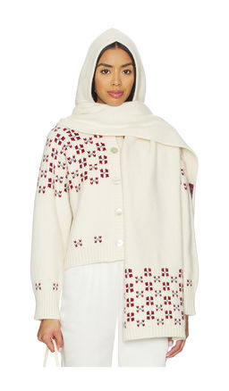 Calle Del Mar - Winter Fair Isle Hoodie Scarf