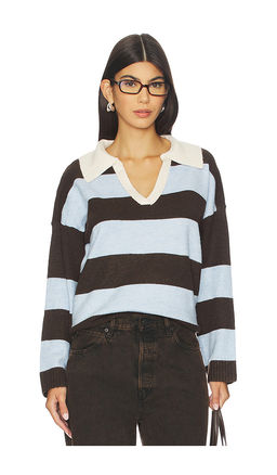 Central Park West - Striped Rugby Sweater