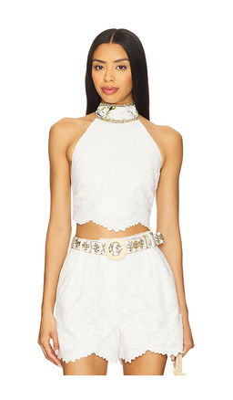 Camilla - Halter Tie Back Crop Top