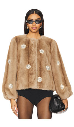 Cinq a Sept - Faux Mink Benson Coat