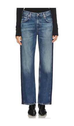 Citizens of Humanity - Lindz Low Rise Easy Straight With Tuxedo Stripe Jeans