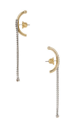 Demarson - Melissa Earrings in Gold & Silver & Crystal