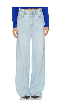 FRAME - The Cuffed Wide Jeans