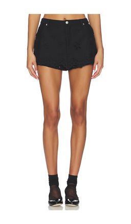 For Love & Lemons - Daisy Eyelet Denim Skort