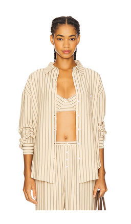 For Love & Lemons - Mindy Striped Button Down Shirt