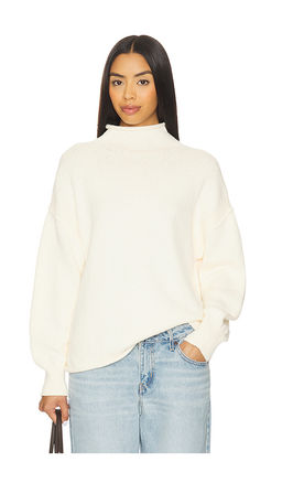 Free People - x We The Free Torres Roll Neck Sweater In Sugar Swizzle
