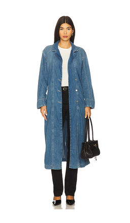 Free People - x We The Free Monique Indigo Duster In Sunlight Blue