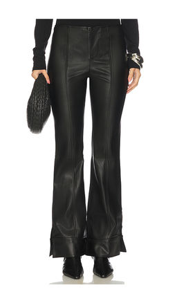 Free People - x We The Free Glow Up Faux Leather Pant In Black