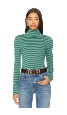 Free People - x We The Free Good Good Turtle Stripe Top In Rainforest Combo