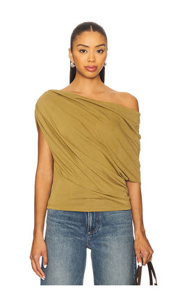 Free People - Blake Knit Top In Green Moss