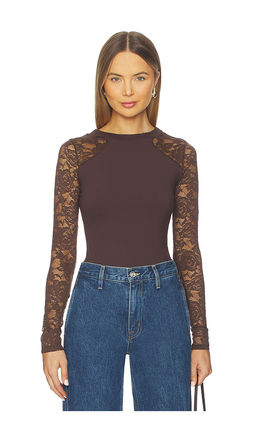 Free People - x Intimately FP No Excuses Long Sleeve In Hot Fudge