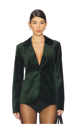 Good American - Velvet Sculpted Blazer