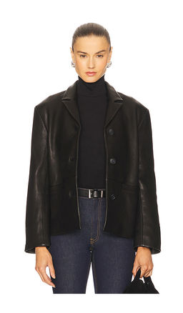 GRLFRND - Marlo Leather Blazer