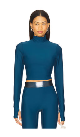 Heroine Sport - Long Sleeve Mock Neck Crop Top
