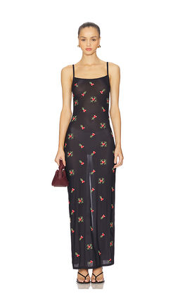 Indah - Blaire Embroidered Maxi Tank Dress