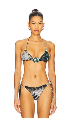 Jaded London - Triangle Bikini Top With Picot Trim