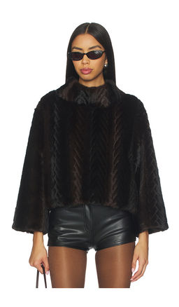 jocelyn - Faux Mink Pullover Sweatshirt