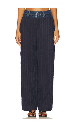 SIMKHAI - Ophelia Double Waistband Combo Pant