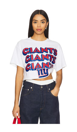 Junk Food - Giants Repeat Glitter Crop Tee