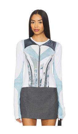 Kate Barton - Illusion Print Long Sleeve Top