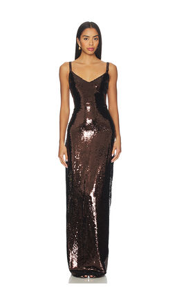 L'AGENCE - Karma Sequin Maxi Dress