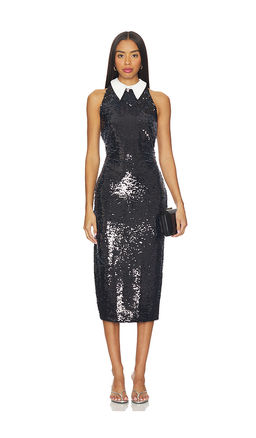 L'AGENCE - Lilith Sequin Poplin Dress