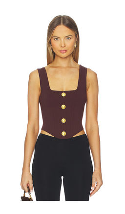 L'AGENCE - Saga Square Neck Knit Corset