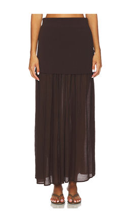 Line & Dot - Rhone Mix-media Skirt