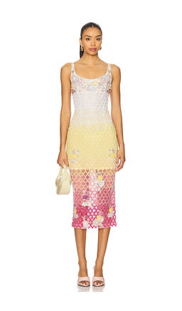 La Fuori - x REVOLVE Valeria Jewel Embroidered Midi Dress