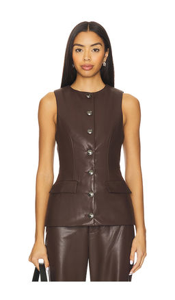 Lovers and Friends - Jordan Faux Leather Top