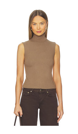 LESET - Lauren Sleeveless Turtleneck