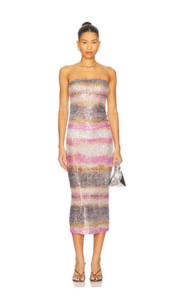 Le Superbe - Shibori Stripe Tube Dress