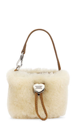 MARGESHERWOOD - Shearling Drawstring Pouch