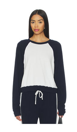 Michael Lauren - Siri Colorblock Raglan Pullover Top