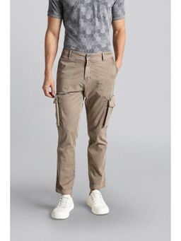 Crocodile - Cotton-Blend Belt Loops Brown Cargo